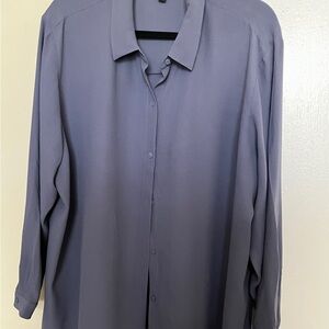 Eileen Fisher Women's Slate Blue Blouse